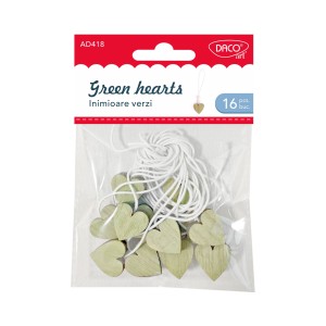 Accesorii craft AD418 inimioare verzi DACO