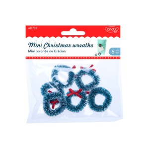 Mini coronițe Crăciun DACO AD739 set 3