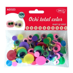 Accesorii craft AD323 ochi total color mari și mici DACO