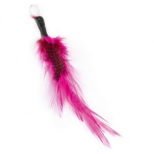 Accesorii creație cu pene negru și roz Fiorello GR-FE015, set 3 bucăți