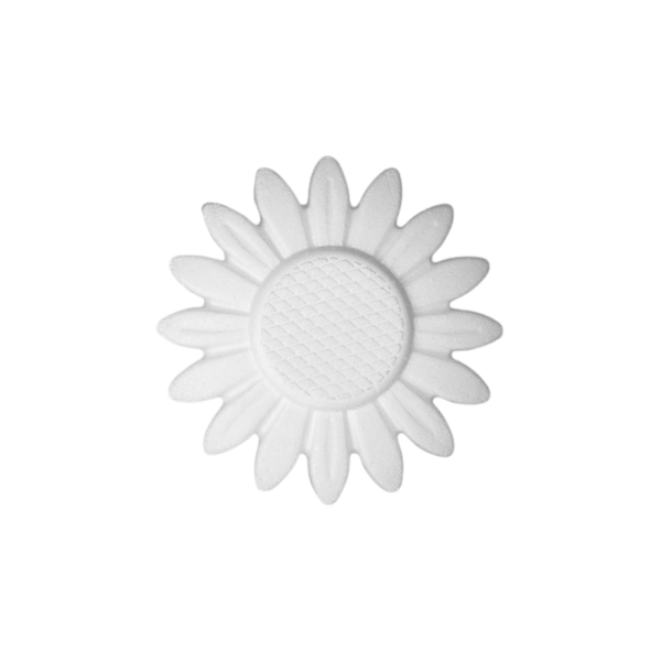Accesorii creație din polistiren HD Colorarte floarea-soarelui alb 15 x 15 x 1,6 cm