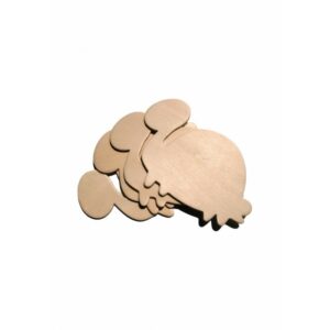 Accesorii de creație din lemn Colorarte, broaște țestoase, set 4 buc