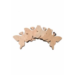 Accesorii de creație din lemn fluturi, set 4 buc, Colorarte