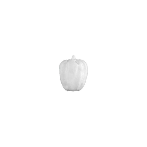 Accesoriu creație din polistiren HD în formă de ardei gras alb Colorarte 8.5x10x8.5 cm