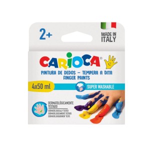Acuarele Finger 4 x 50 ml Carioca Baby 43173 Acuarele Finger 4x50 ml Carioca Baby 43173