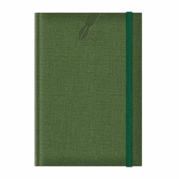 Agendă A5 nedatată Colere EJ-1504, 224 pagini, cu elastic, verde Agendă A5 nedatată Colere EJ-1504, 224 pagini, cu elastic, verde
