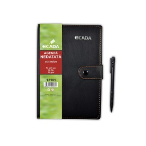 Agendă cu pix ECADA 13101, 14 x 21 cm Agenda cu pix ECADA 13101, 14 x 21 cm