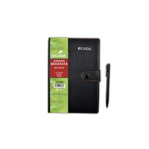 Agendă cu pix ECADA 13102, 13 x 18 cm Agendă cu pix ECADA 13102, 13 x 18 cm