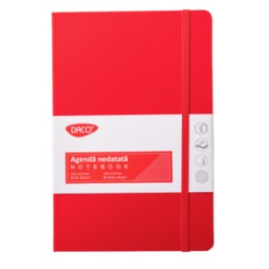 Agendă nedatată DACO AN527R 142 x 213 mm 80 file