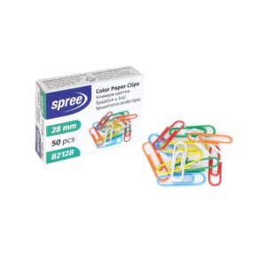Agrafe colorate din plastic Spree, 28 mm