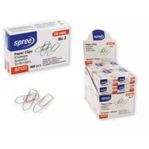 Agrafe metalice Spree 28 mm, 100 pe cutie