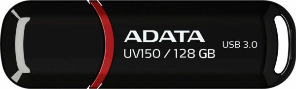 MEMORIE USB 3.2 ADATA 128 GB, cu capac, carcasa plastic, negru, "AUV150-128G-RBK"