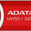 MEMORIE USB 3.2 ADATA 32 GB, cu capac, carcasa plastic, rosu, "AUV150-32G-RRD"