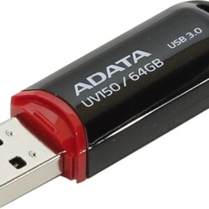 MEMORIE USB 3.2 ADATA 64 GB, cu capac, carcasa plastic, negru, "AUV150-64G-RBK" MEMORIE USB 3.2 ADATA 64 GB, cu capac, carcasa plastic, negru, "AUV150-64G-RBK"