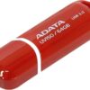 MEMORIE USB 3.2 ADATA 64 GB, cu capac, carcasa plastic, rosu, "AUV150-64G-RRD"