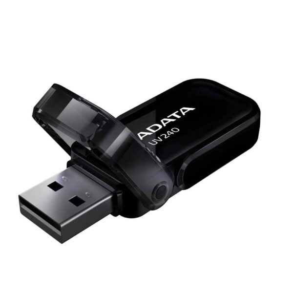 MEMORIE USB 2.0 ADATA 64 GB, cu capac, carcasa plastic, negru, "AUV240-64G-RBK"