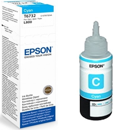 Cartus Cerneala Original Epson Cyan, T6732, pentru L800, , , "C13T67324A"(RAPO) Cartus Cerneala Original Epson Cyan, T6732, pentru L800, , , "C13T67324A"(RAPO)