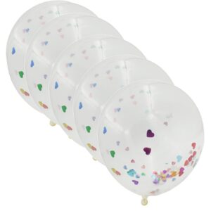Baloane aniversare PartyGo, 11 cm, transparente, COD1, set 10 buc