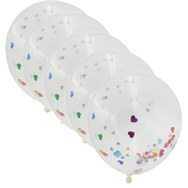 Baloane aniversare PartyGo, 11 cm, transparente, COD1, set 10 buc Baloane aniversare PartyGo, 11 cm, transparente, COD1, set 10 buc