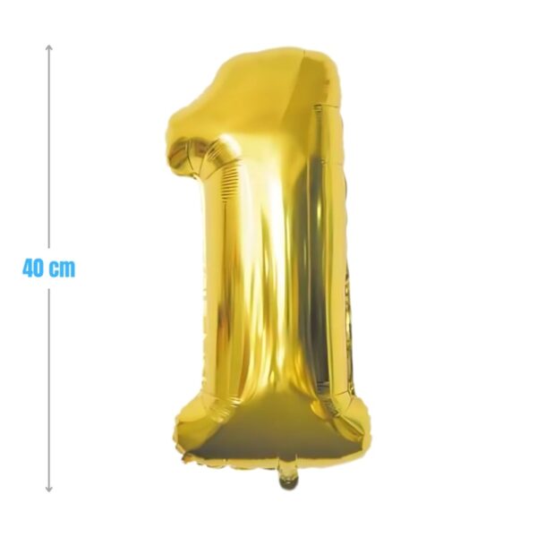 Balon aniversar PartyGo cifra 1 auriu 40 cm FB0012 Balon aniversar PartyGo cifra 1 auriu 40 cm FB0012
