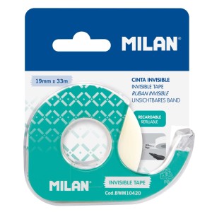 Bandă adezivă invizibilă 19x33 cu suport MILAN BWM10420