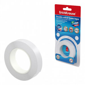 Bandă dublu adezivă buretată ErichKrause 1 mm x 2 m 58744