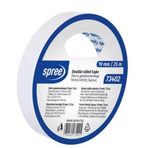 Bandă dublu adezivă Spree 19 mm x 25 m SP 73402