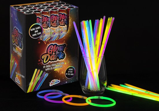 Bețe fluorescente 15/set, 20 cm, Grafix Bețe fluorescente 15/set, 20 cm, Grafix