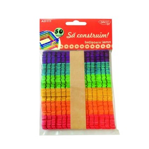 Bețișoare din lemn craft DACO AD111 Să construim