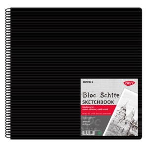 Bloc de schițe DACO BD3011 30 x 30 cm cu 80 file din hârtie neagră