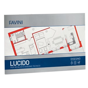 Bloc hârtie calc A4 10 file 75 g/mp Favini Lucido A210404