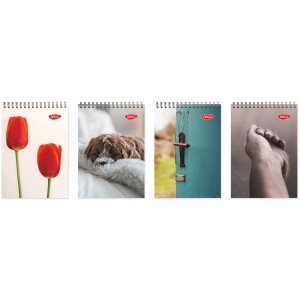 Bloc notes A5 cu spiră DACO BN580DR, 80 file