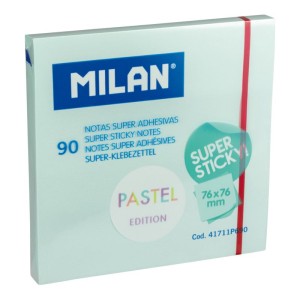 Bloc notes adeziv 76 x 76 albastru pal pastel MILAN 41711P690 Bloc notes adeziv 76x76 albastru pal pastel MILAN 41711P690