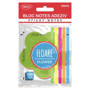 Bloc notes adeziv floare DACO BN203