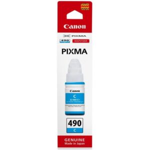 Cartus Cerneala Original Canon Cyan, Gi-490C, pentru G1400|G2400|G3400 , 70ml, , "BS0664C001AA"