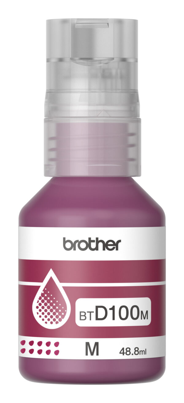 Cartus Cerneala Original Brother Magenta, BTD100M, pentru DCP-T430W|DCP-T530DW|DCP-T730DW|MFC-T930DW|5K, incl.TV 0 RON, "BTD100M" Cartus Cerneala Original Brother Magenta, BTD100M, pentru DCP-T430W|DCP-T530DW|DCP-T730DW|MFC-T930DW|5K, incl.TV 0 RON, "BTD100M"