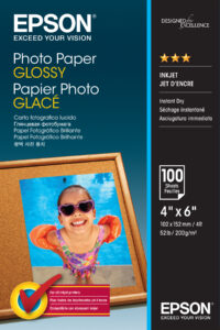 Glossy photo paper Originala Epson, S042548, pack 100 coli, 10x15cm, "C13S042548", (RAPO)