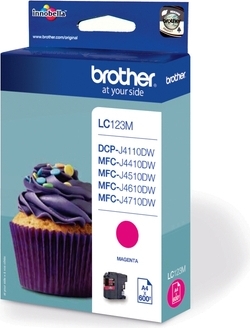Cartus Cerneala Original Brother Magenta, LC123M, pentru DCP-J4110| MFC-J4410|J4510|J4610|J4710|J6520|J6920, 600, , "LC123M" Cartus Cerneala Original Brother Magenta, LC123M, pentru DCP-J4110| MFC-J4410|J4510|J4610|J4710|J6520|J6920, 600, , "LC123M"