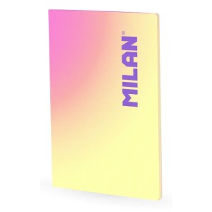 Caiet A4 48 file AR cusut MILAN galben Sunset 57243L48SNY