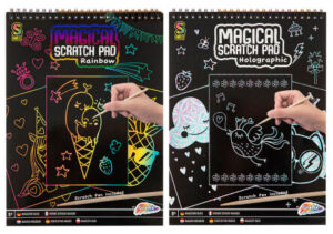 Caiet cu fișe razuibile Magical Scratch Pad A4 Grafix