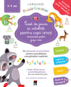 Caiet de jocuri și activități pentru copii isteți grupa mică Larousse