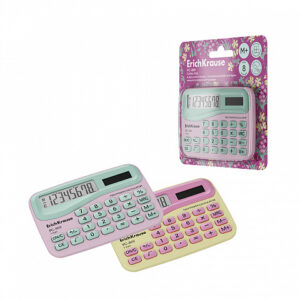 Calculator de buzunar cu 8 cifre ErichKrause PC-869 Floral Soul