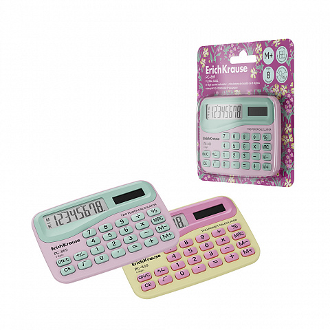 Calculator de buzunar cu 8 cifre ErichKrause PC-869 Floral Soul Calculator de buzunar cu 8 cifre ErichKrause PC-869 Floral Soul