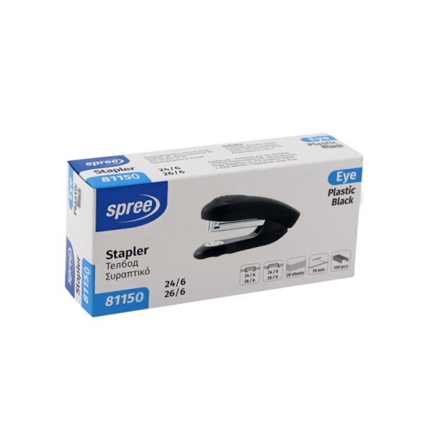 Capsator 24/6 Spree din plastic, roșu Capsator 24/6 Spree din plastic, roșu