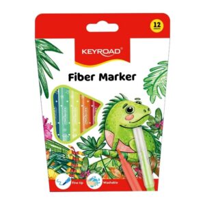 Carioci colorate KEYROAD Washable KR971587, 12 culori, lavabile