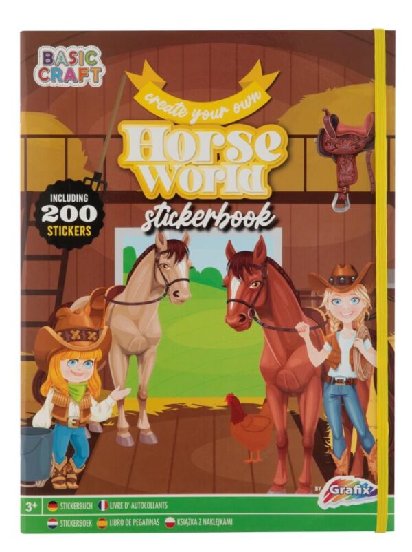 Carte de activități Magical Horse cu 200 abțibilduri de la Grafix