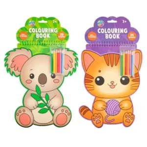 Carte de colorat Forma Animale cu 6 creioane colorate A4 Grafix