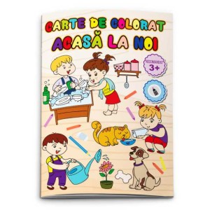 Carte de colorat Lumea părinți, copii și meserii B5