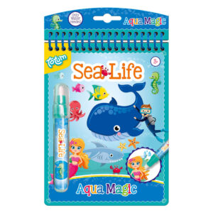 Carte de colorat pictează cu apă Animale marine Totum 25790