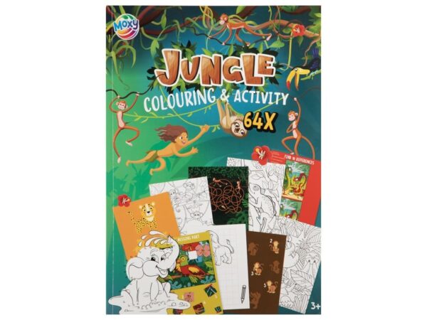 Carte de colorat și activități Jungle Grafix A4, 64 pagini Carte de colorat și activități Jungle Grafix A4, 64 pagini
